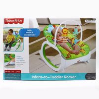 راکر و نی نی لای لای فیشر پرایس fisher price طرح حیوانات سبز