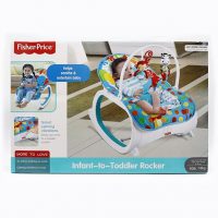 راکر و نی نی لای لای فیشر پرایس fisher price طرح فیل آبی