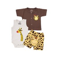 سه تکه نوزادی طرح زرافه baby clothes